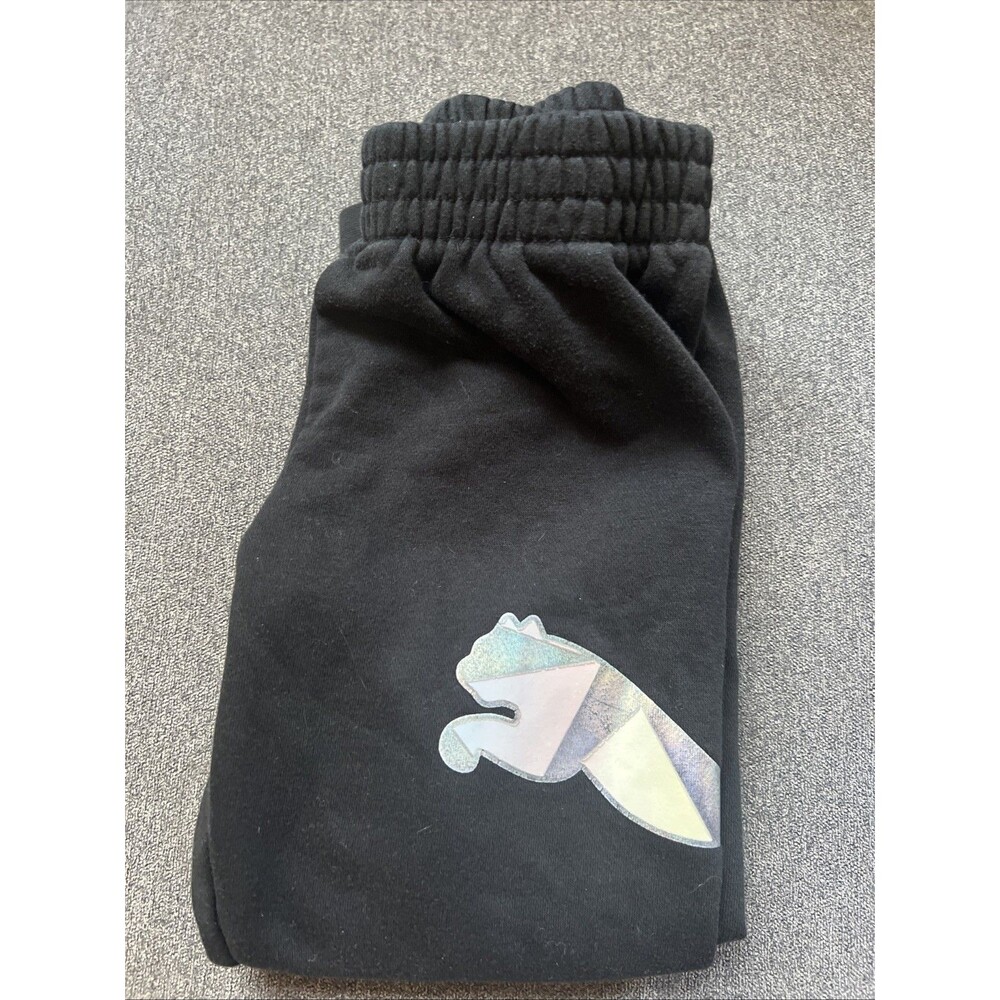 Boys PUMA fleece lined jogger pants BLACK Size Medium 6x